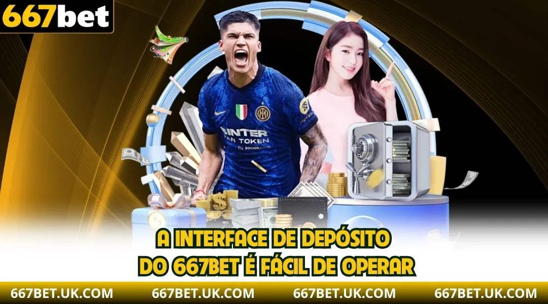A interface de depósito do 667BET é fácil de operar