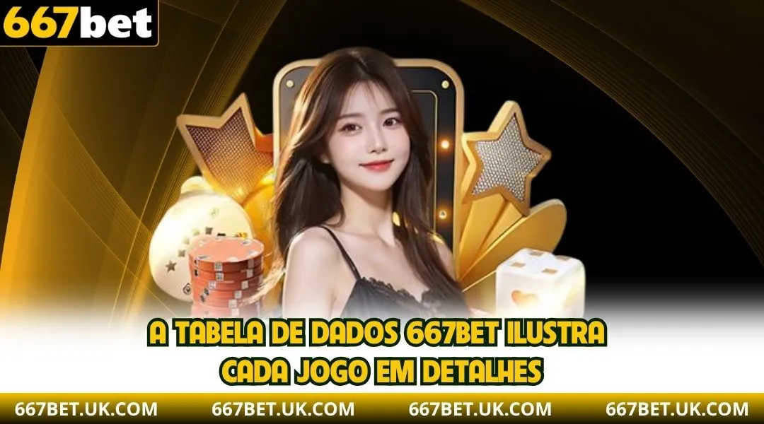 A tabela de dados 667BET ilustra cada jogo em detalhes