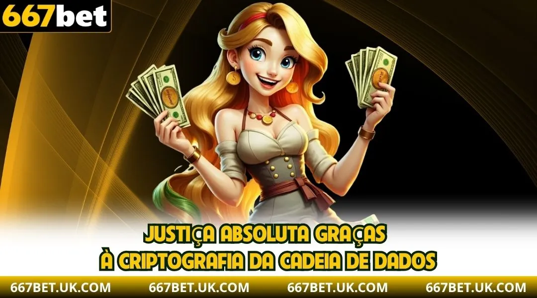 Justiça absoluta graças à criptografia da cadeia de dados.