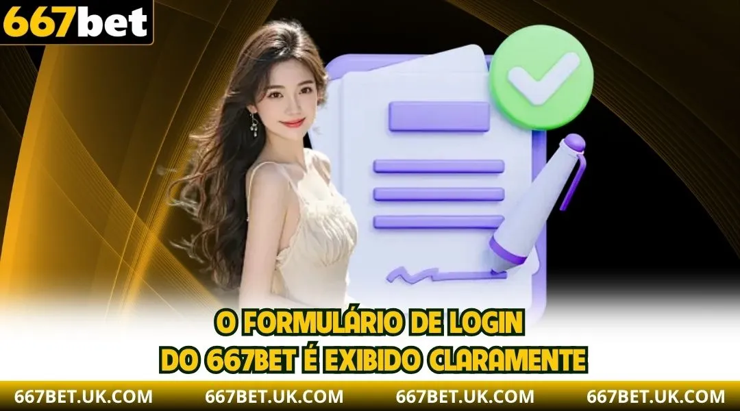 O formulário de login do 667BET é exibido claramente