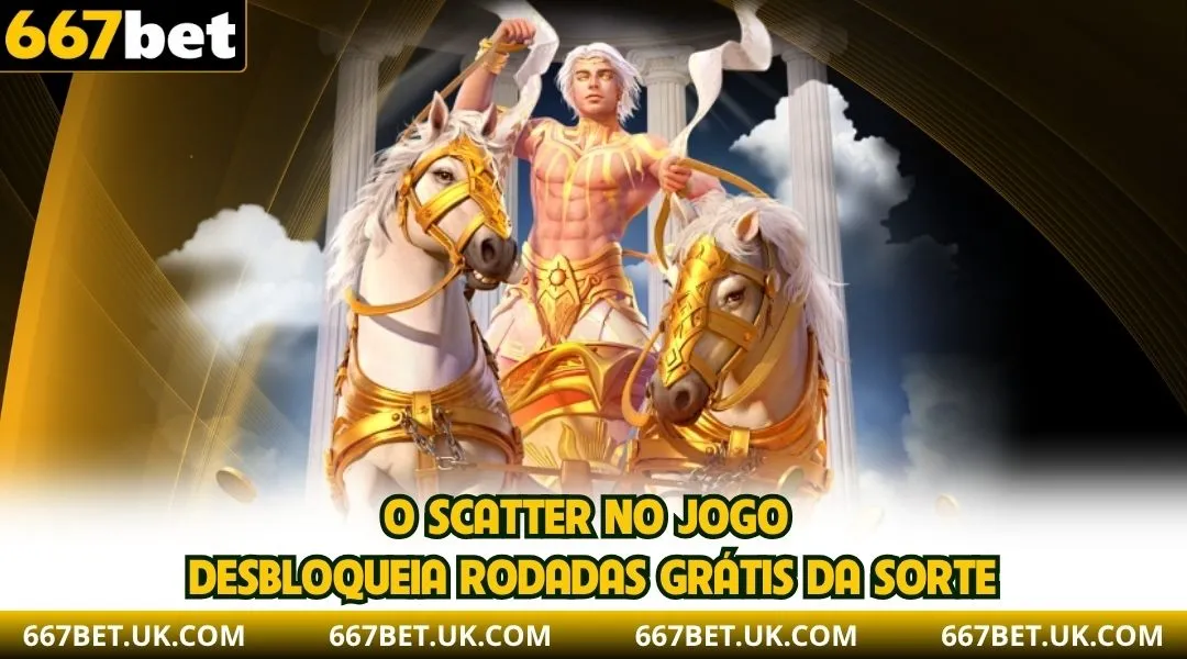 O Scatter no jogo desbloqueia rodadas grátis da sorte.