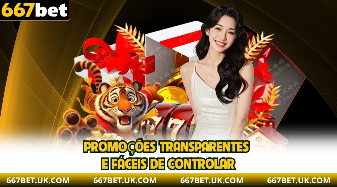 Promoções transparentes e fáceis de controlar.