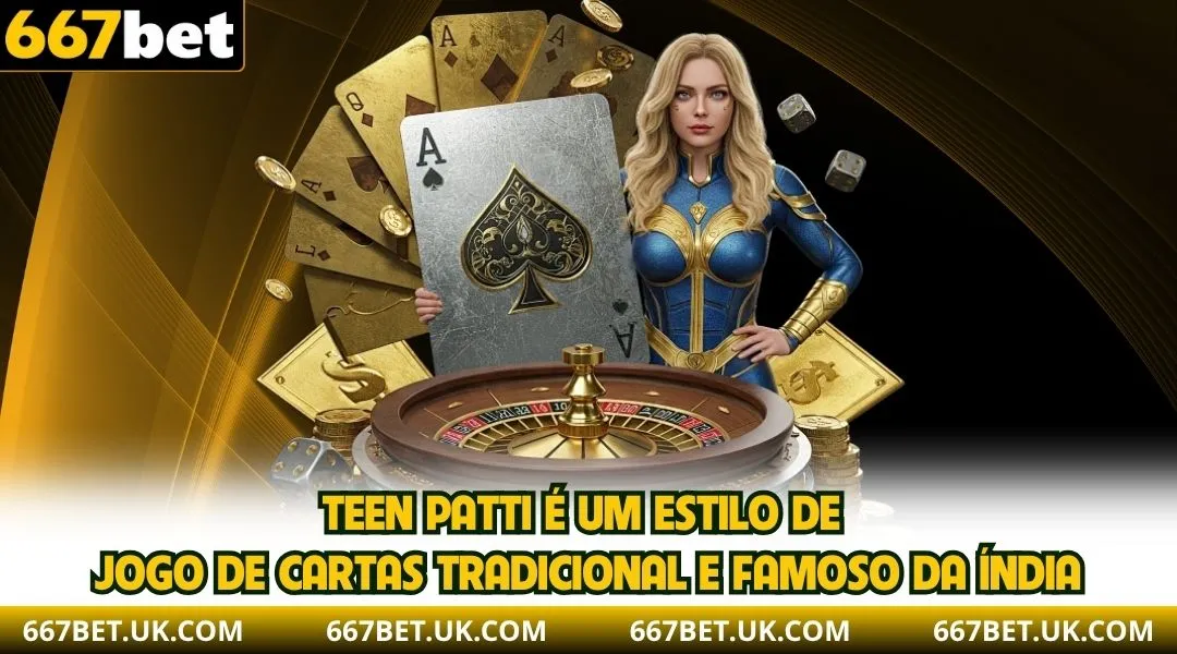 Teen Patti é um famoso jogo de cartas indiano antigo.