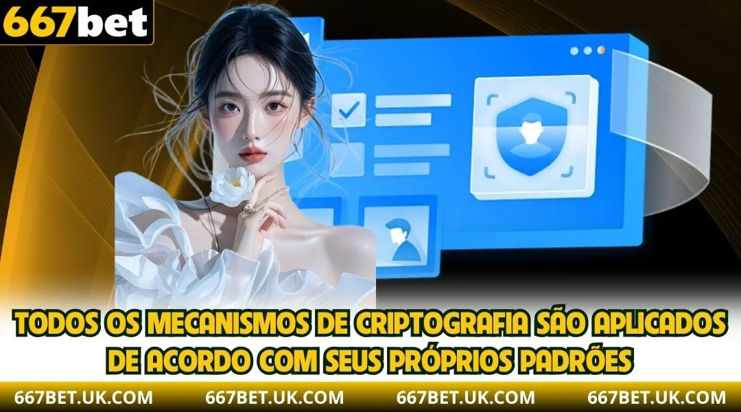 Todos os mecanismos de criptografia são aplicados de acordo com seus próprios padrões.