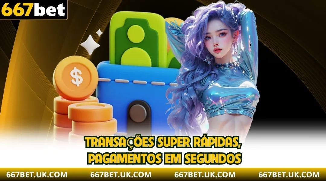 Transações super rápidas, pagamentos em segundos